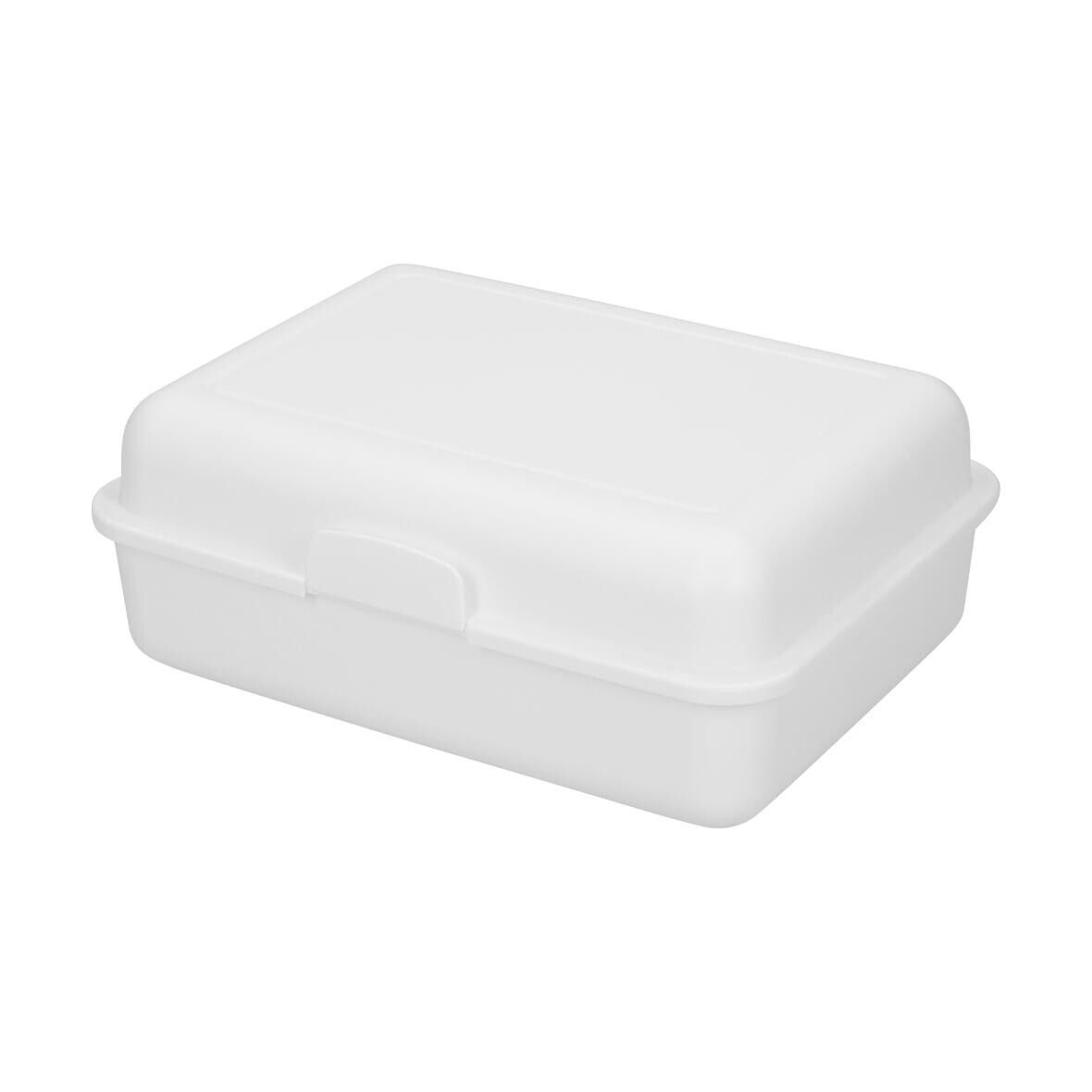 Vorratsdose School-Box groß, mit Trennschale - transparent-milchig-304