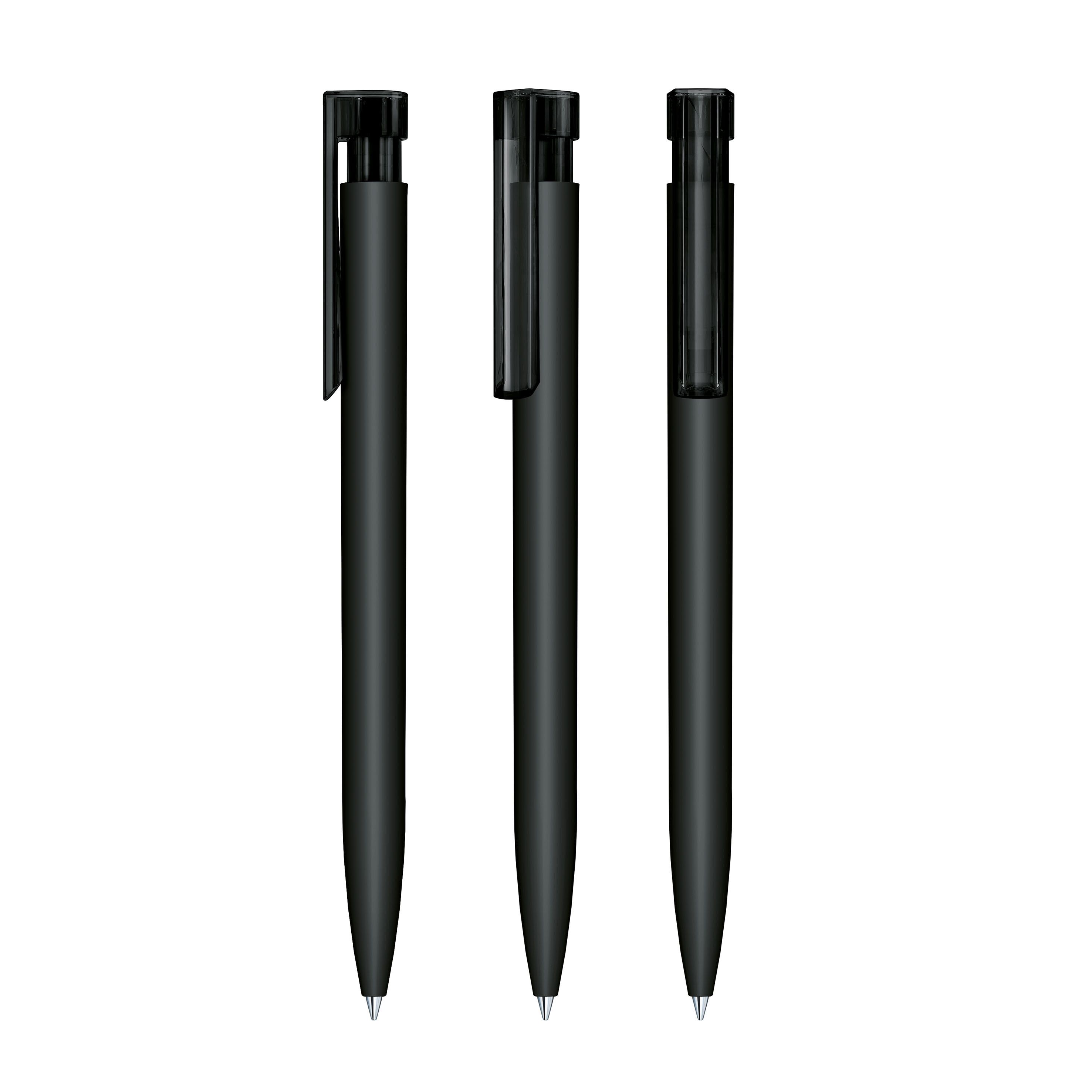 Liberty Soft Touch Druckkugelschreiber - schwarz-568