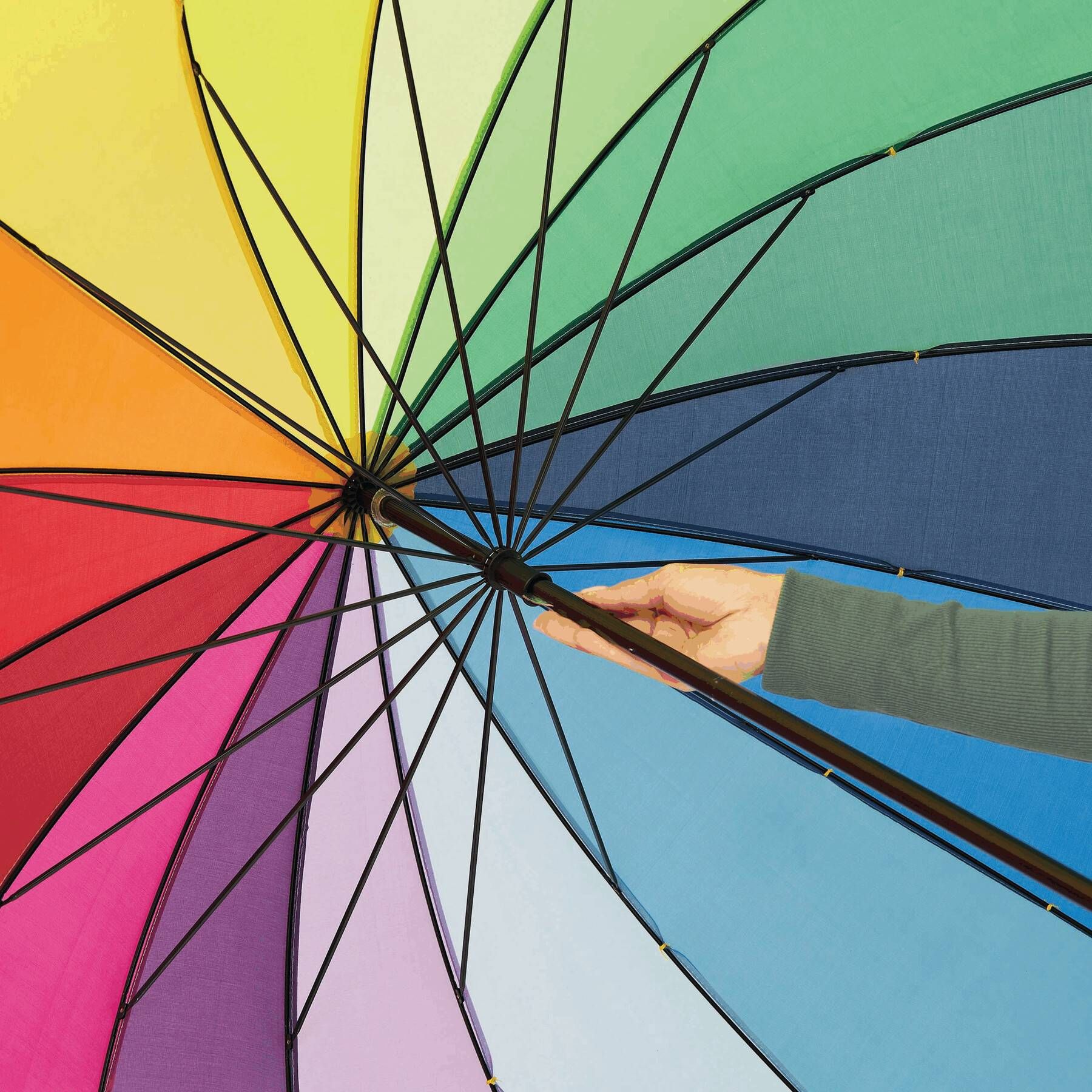 Golfschirm RAINBOW SKY - regenbogen-402