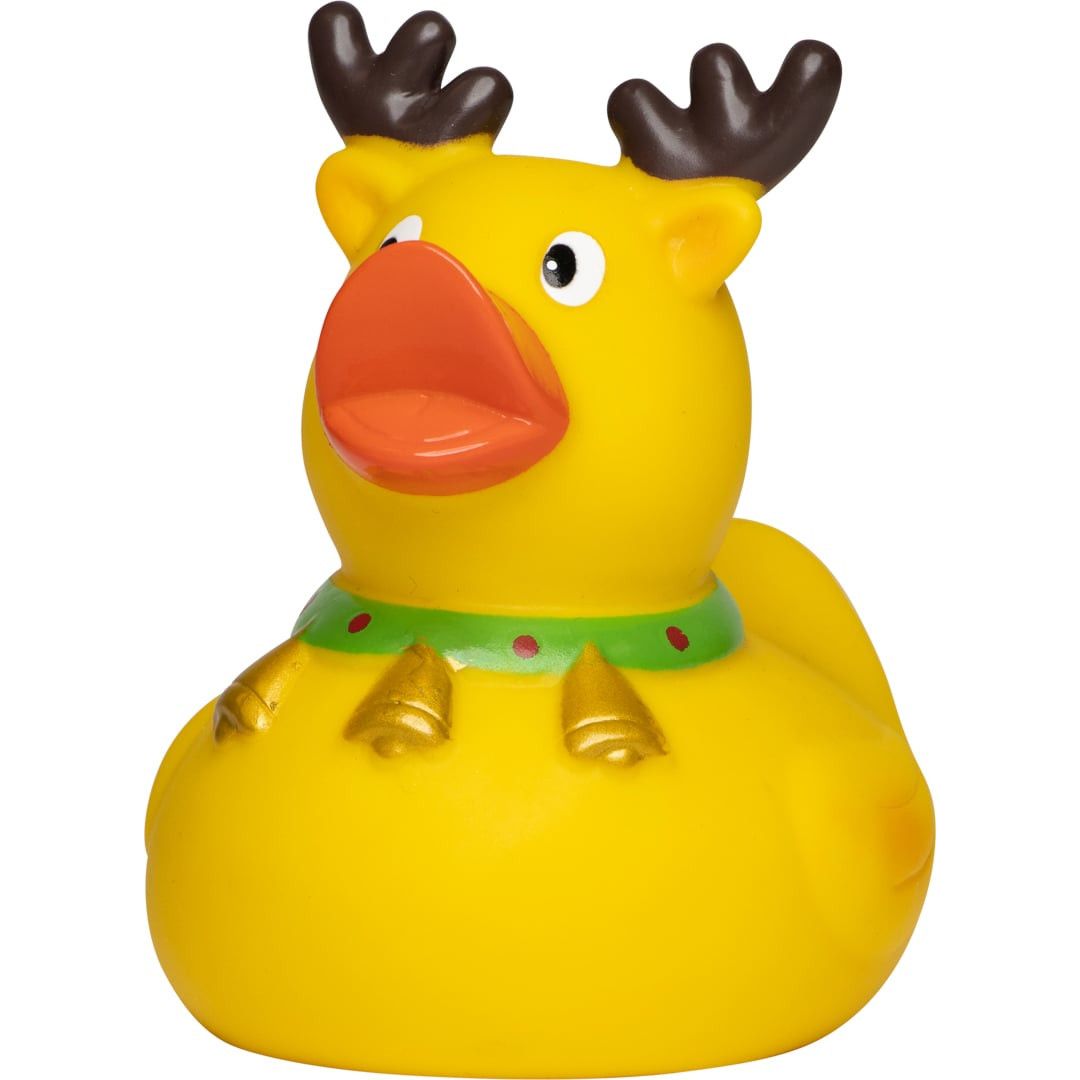 Quietsche-Ente Weihnachts-Elch - bunt-762