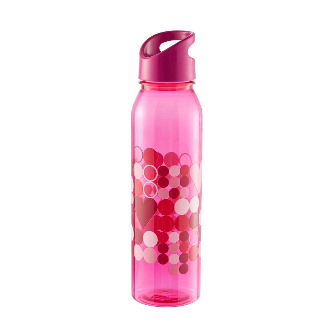 Trinkflasche Active Wave, 650 ml - transparent-rot - standard-rot-659