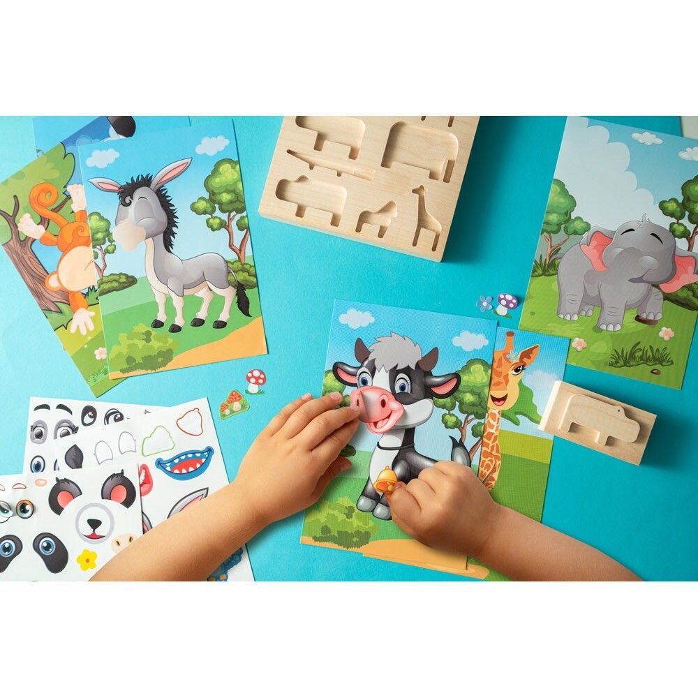 MADAGASCAR Sticker-Set mit sechs Blättern - weiß-123