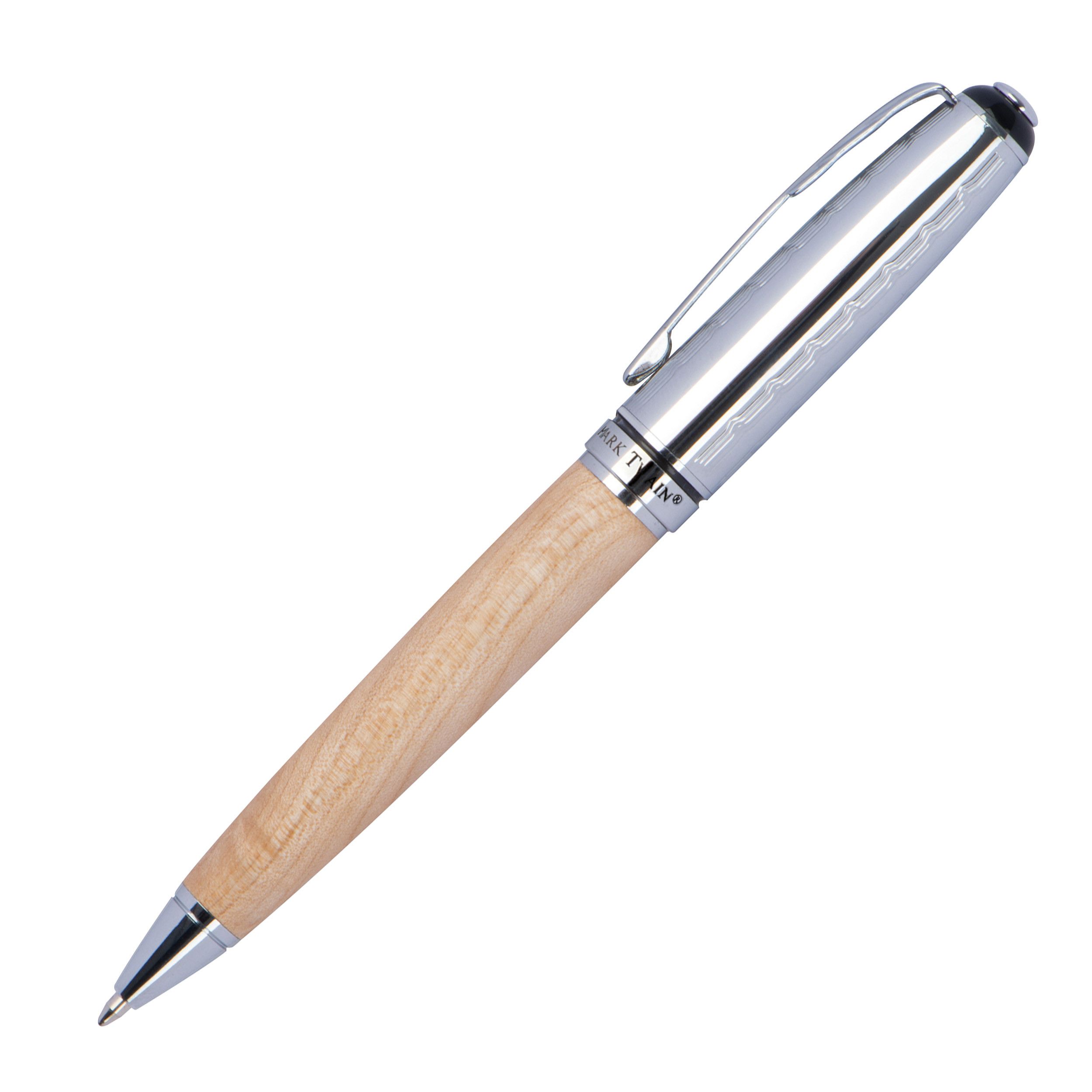 Mark Twain Schreibset aus Holz - beige-62