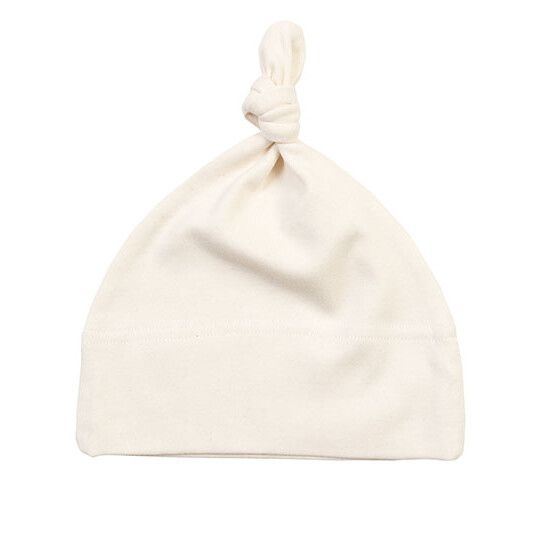 Baby One Knot Hat - organic natural-786