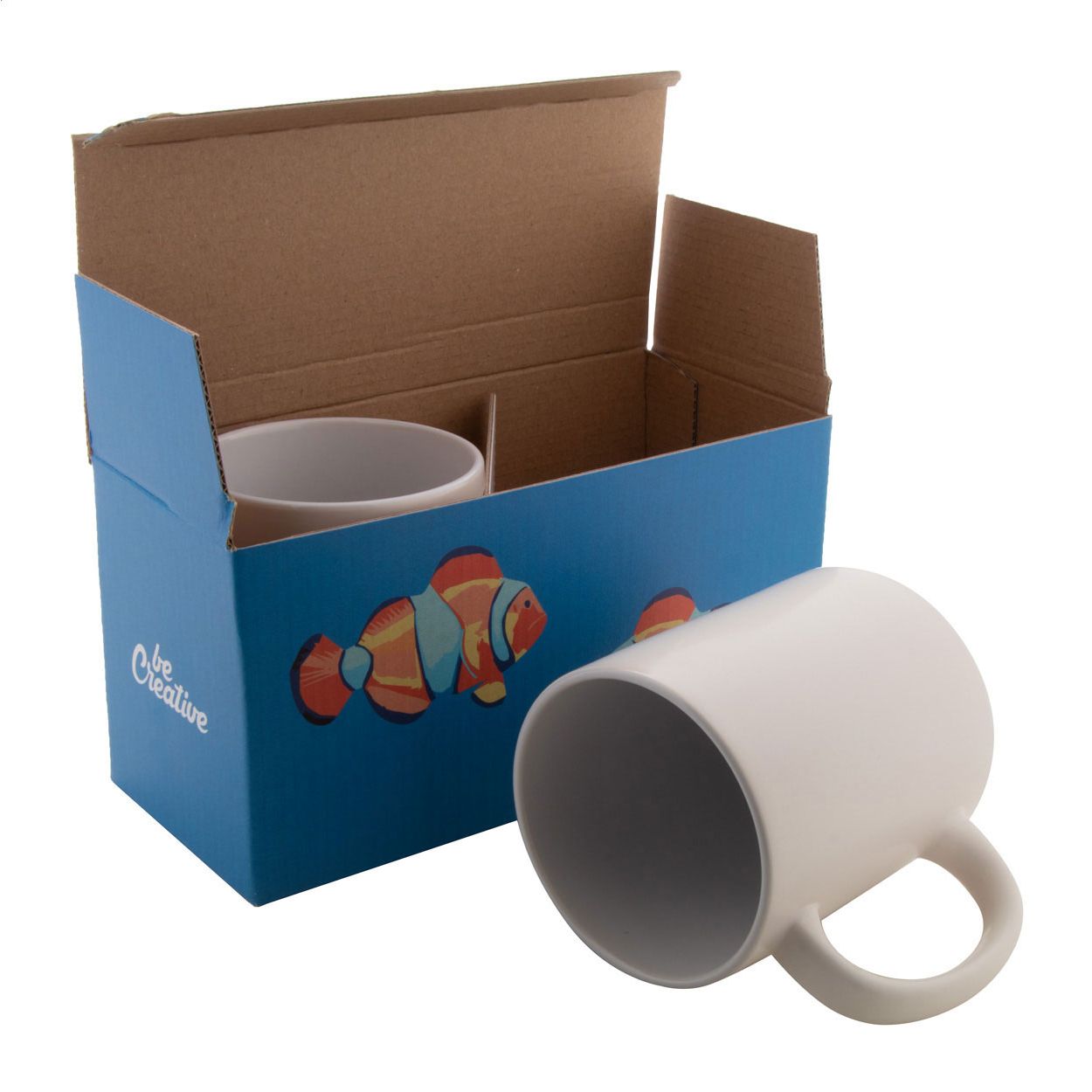 CreaBox Mug Double Individuelle Doppel-Tassenbox - weiß-754