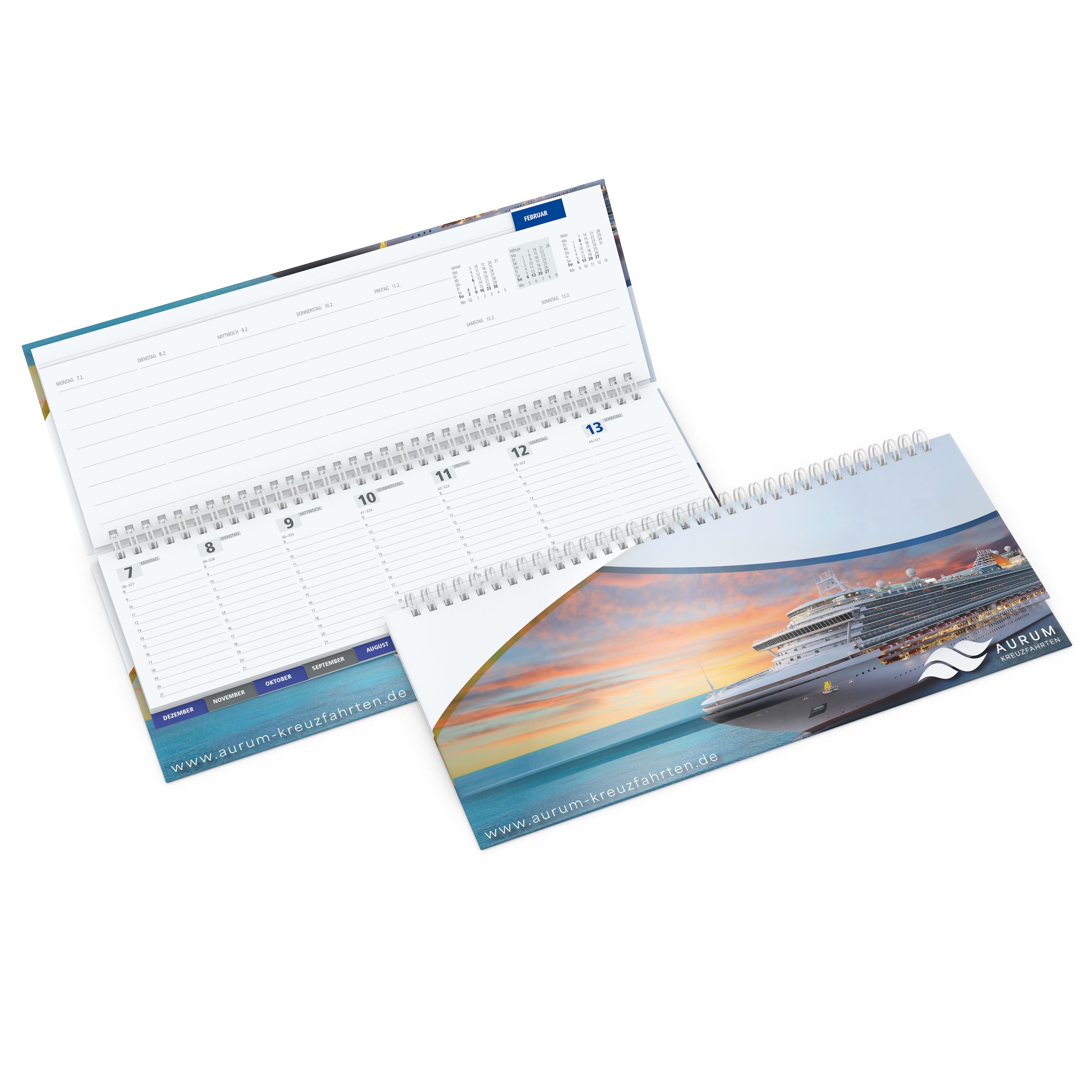 Tisch-Querkalender Master Register, Hardcover Papier matt-627