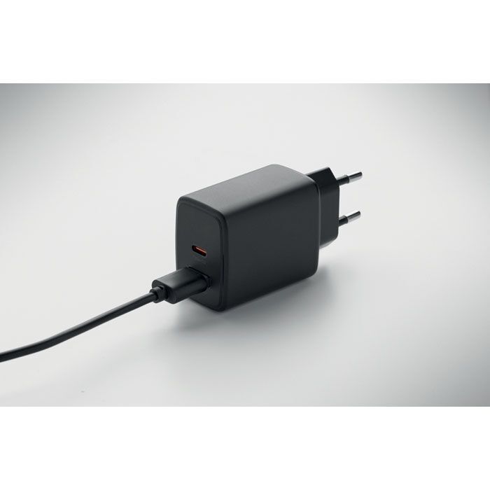 EU-2 poliger-Adapter/Ladegerät EXTEN - schwarz-504