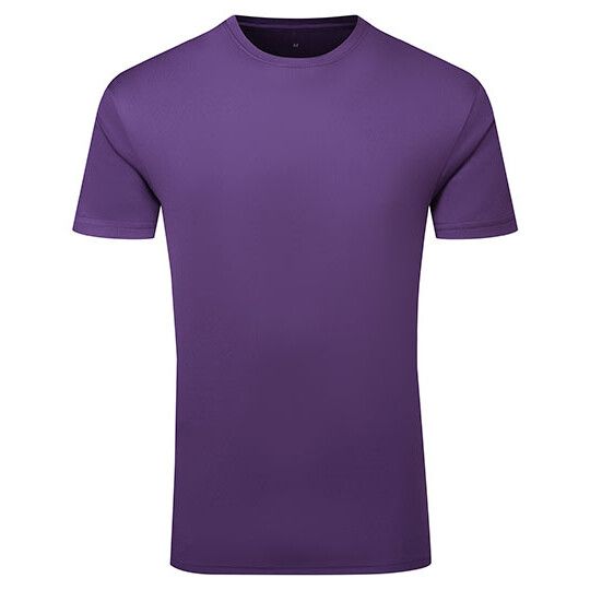TriDri® Ion-Charge recycled textured tee - purple-499