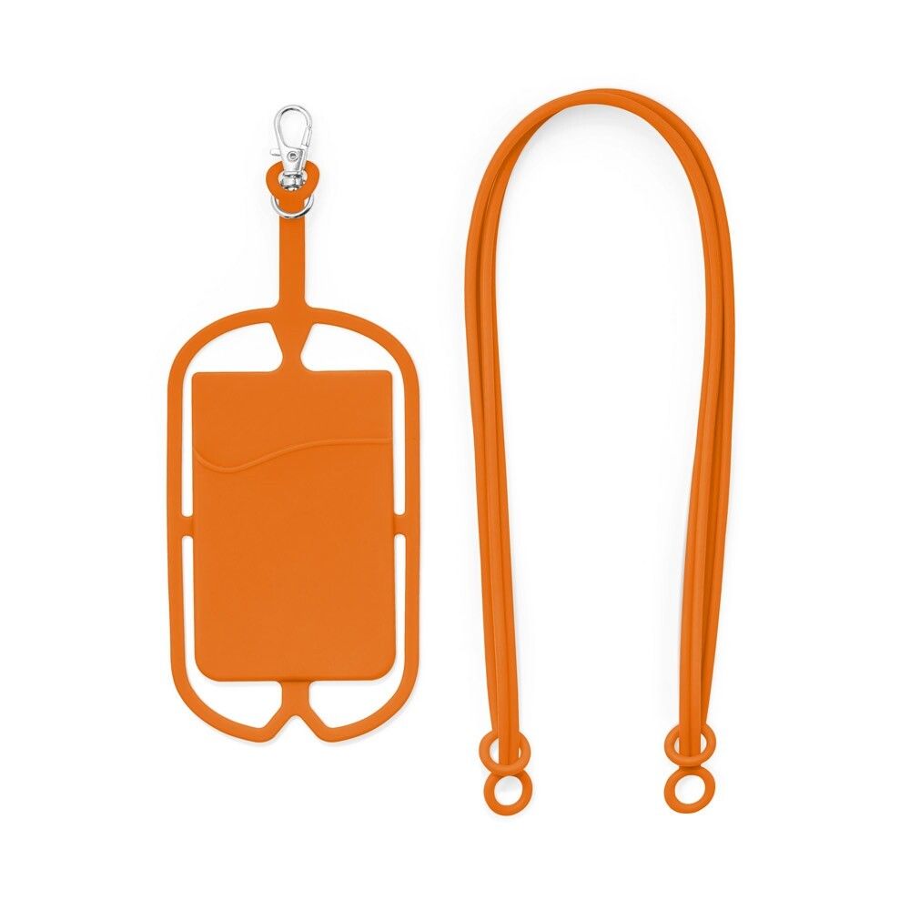 NICOLAUS Kartenetui mit Smartphone-Halter - orange-109