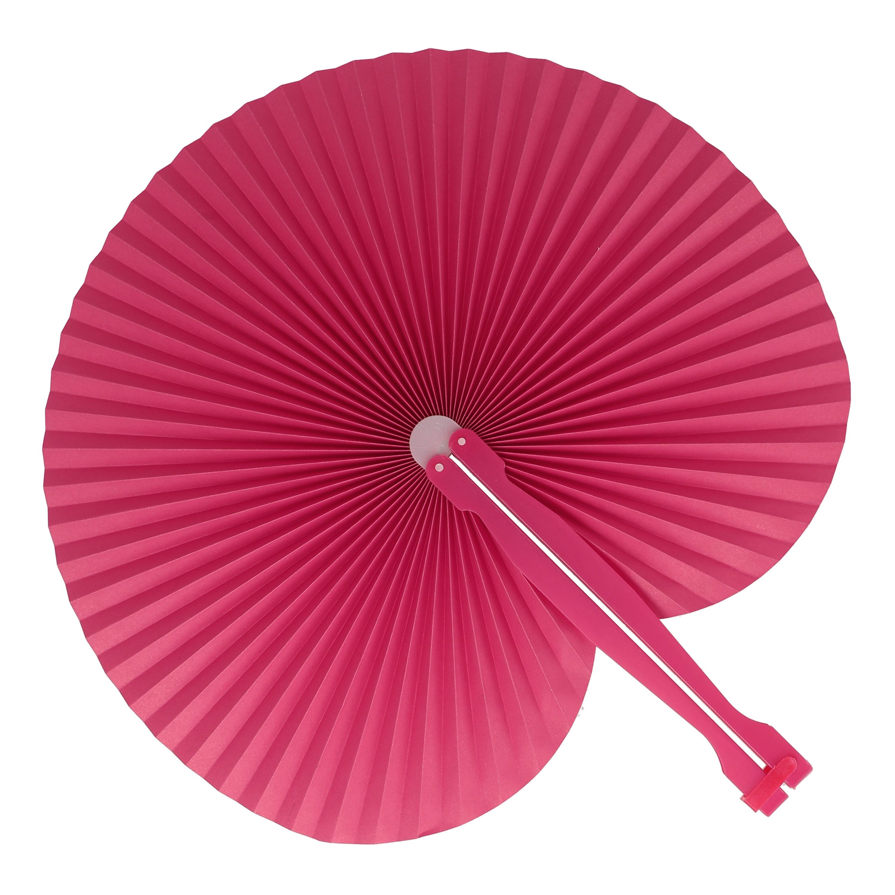 Mini faltbarer Handfächer - rosa-314