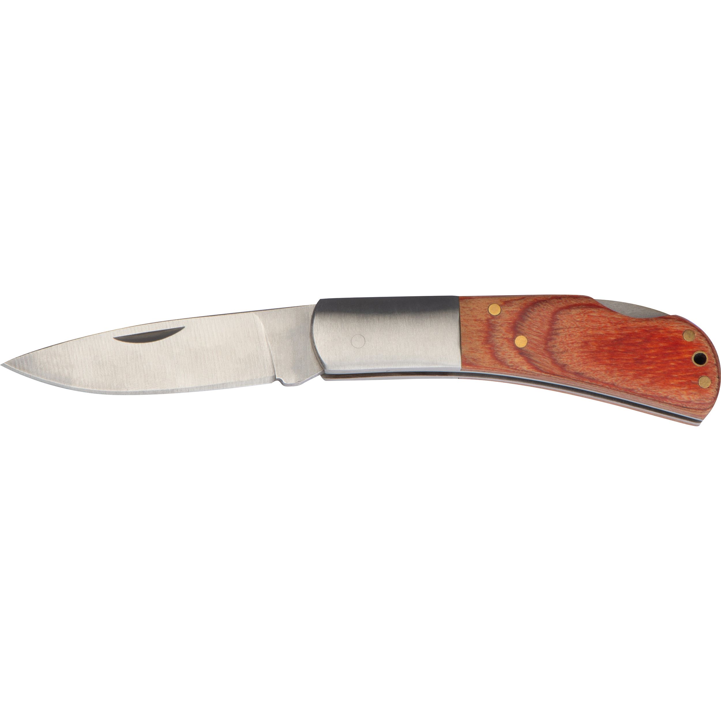 Klappmesser mit Holzgriff - braun-765