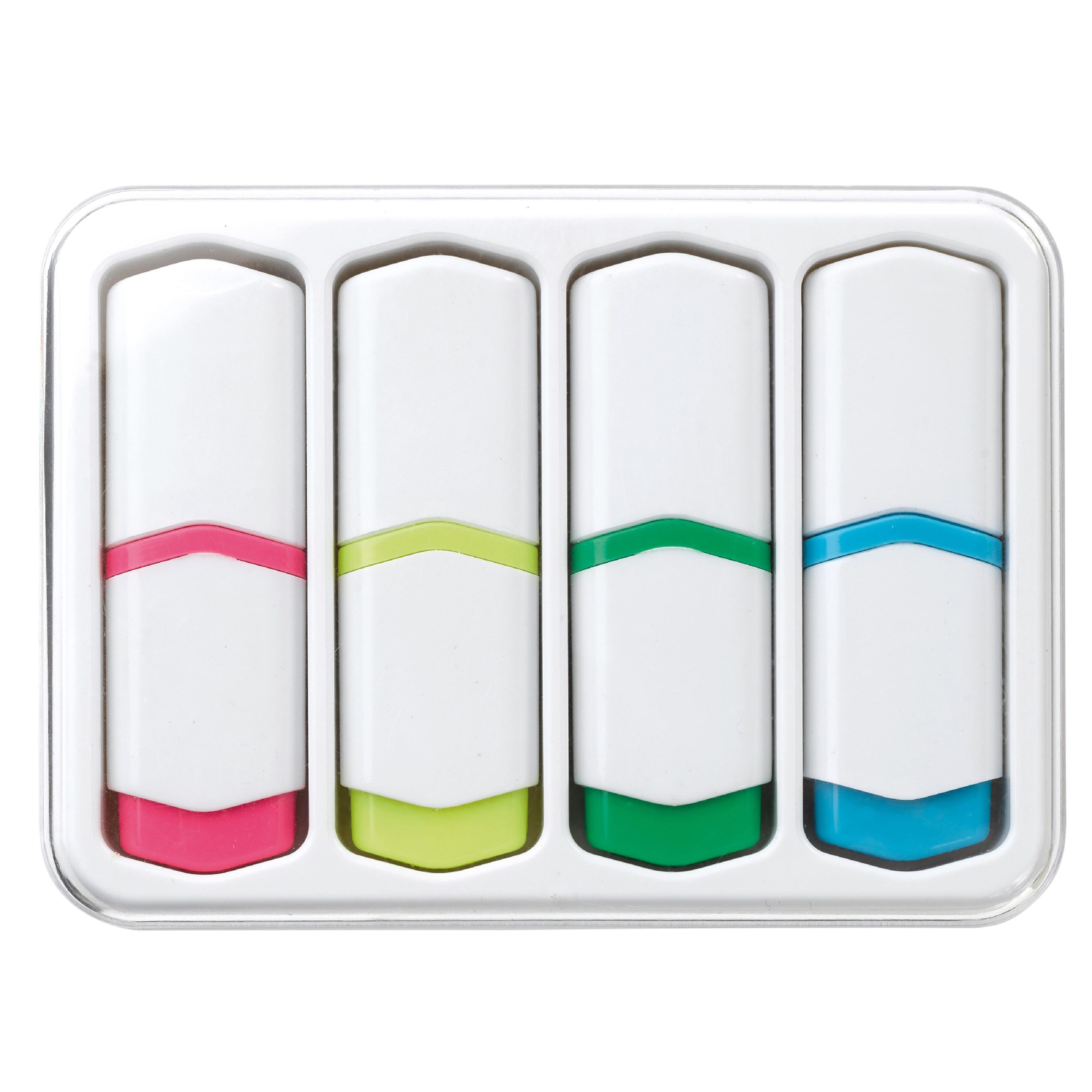 Textmarkter Set 4St. 75mm - weiss-772