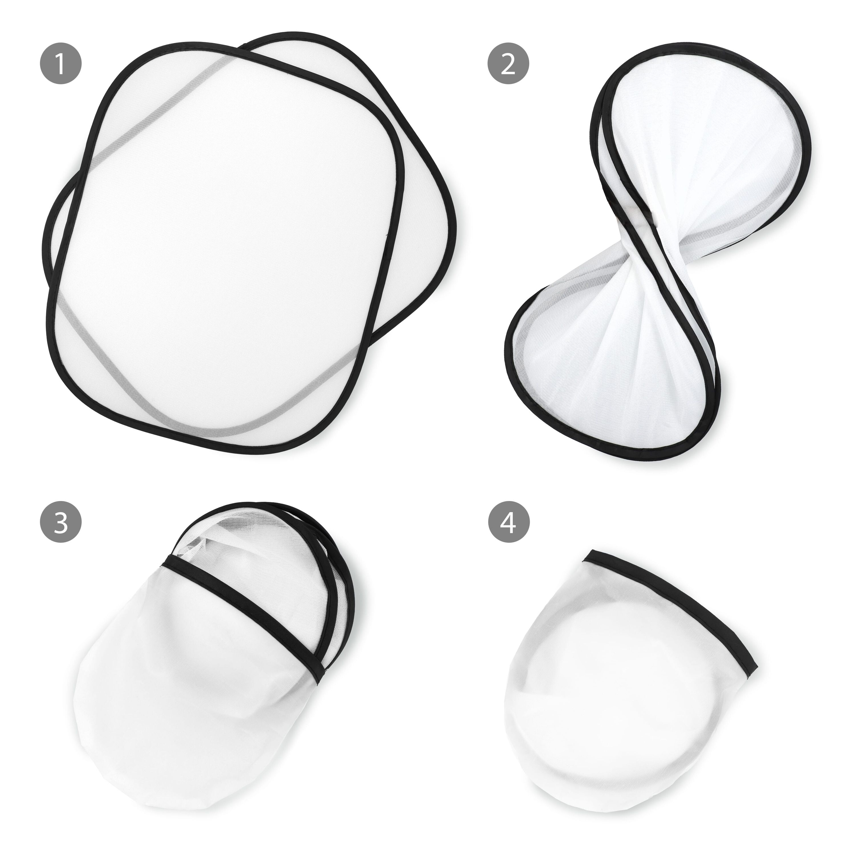 Sonnenblende, 2er-Set mit Etui Sublimation - weiss-689