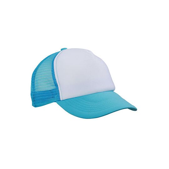 5-Panel Polyester Mesh Cap - white - pacific-757