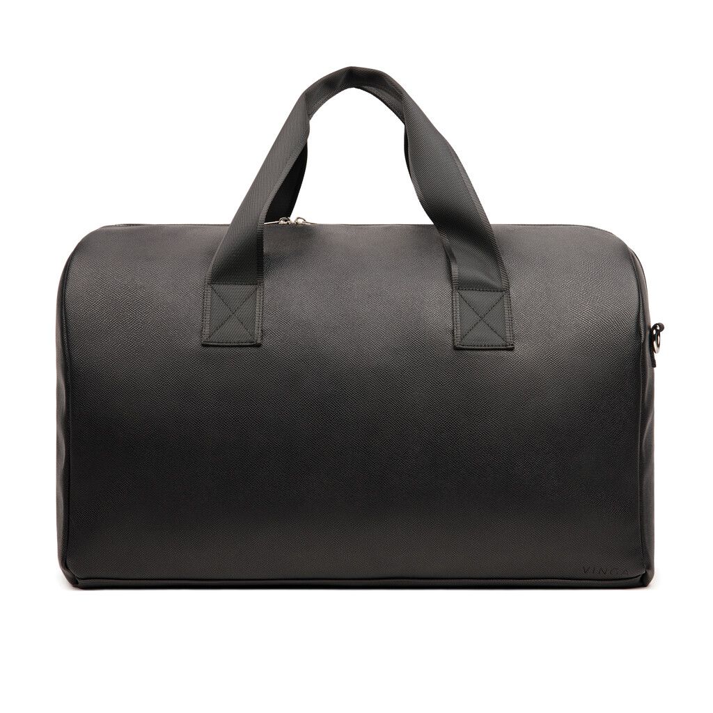 VINGA Bermond Wochenendtasche aus RCS recyceltem PU - schwarz-30