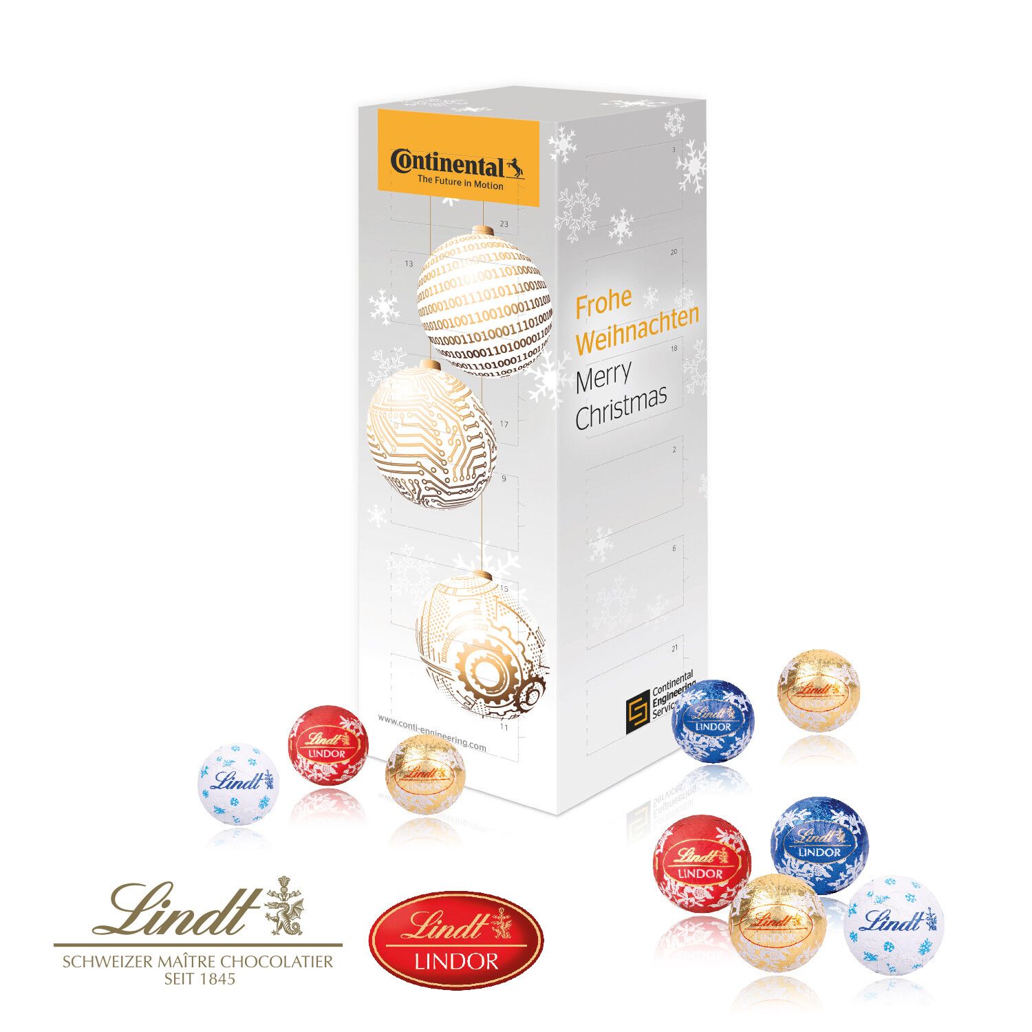 Adventskalender "Turm" mit Lindt Schokolade-92