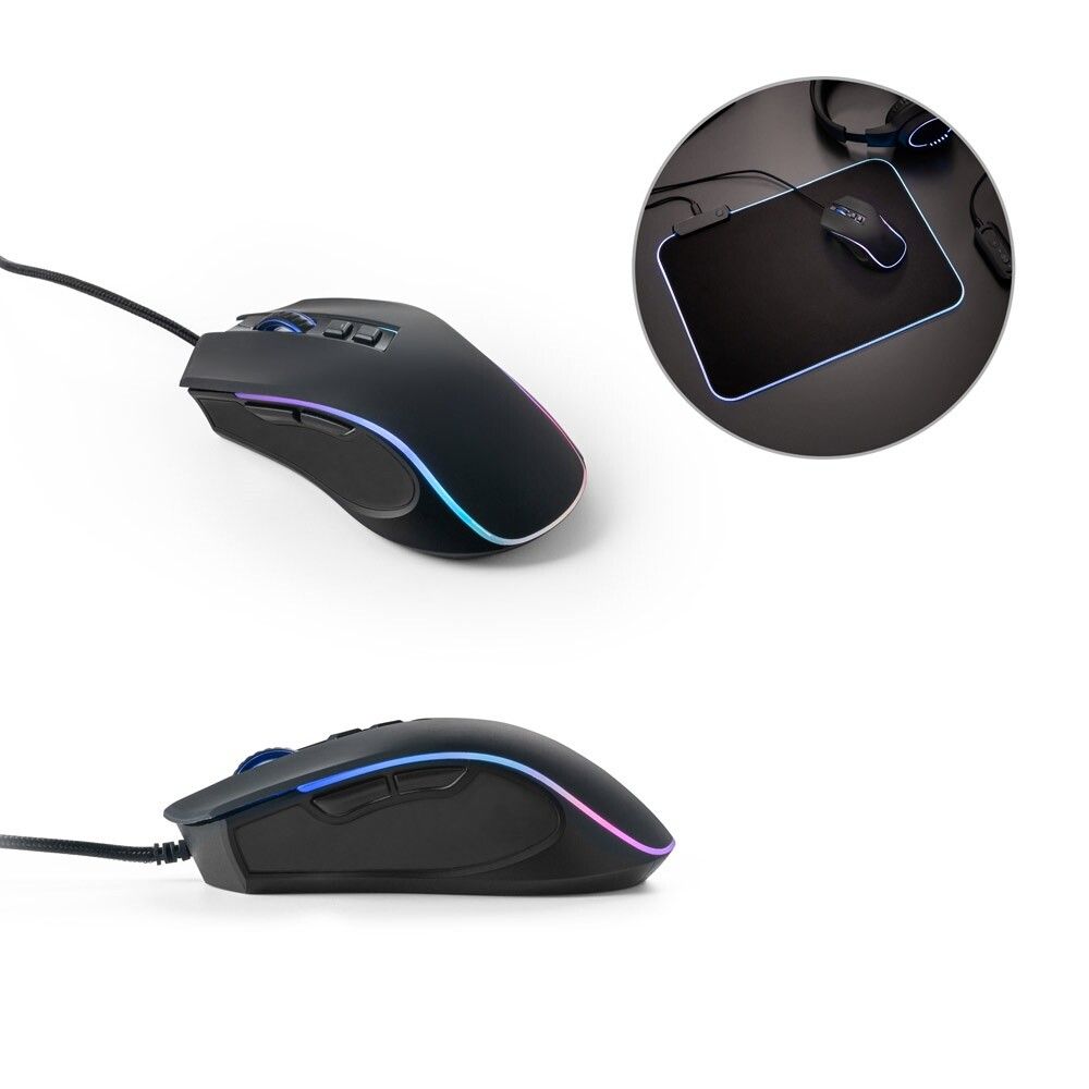 THORNE MOUSE RGB Gaming-Maus 1.5 m Kabel, RGB-LED, ABS - schwarz-556
