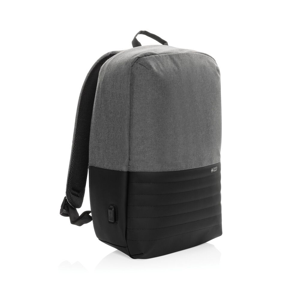 Swiss Peak AWARE™ Anti-Theft-RFID 15.6"-Laptop-Rucksack - grau-458