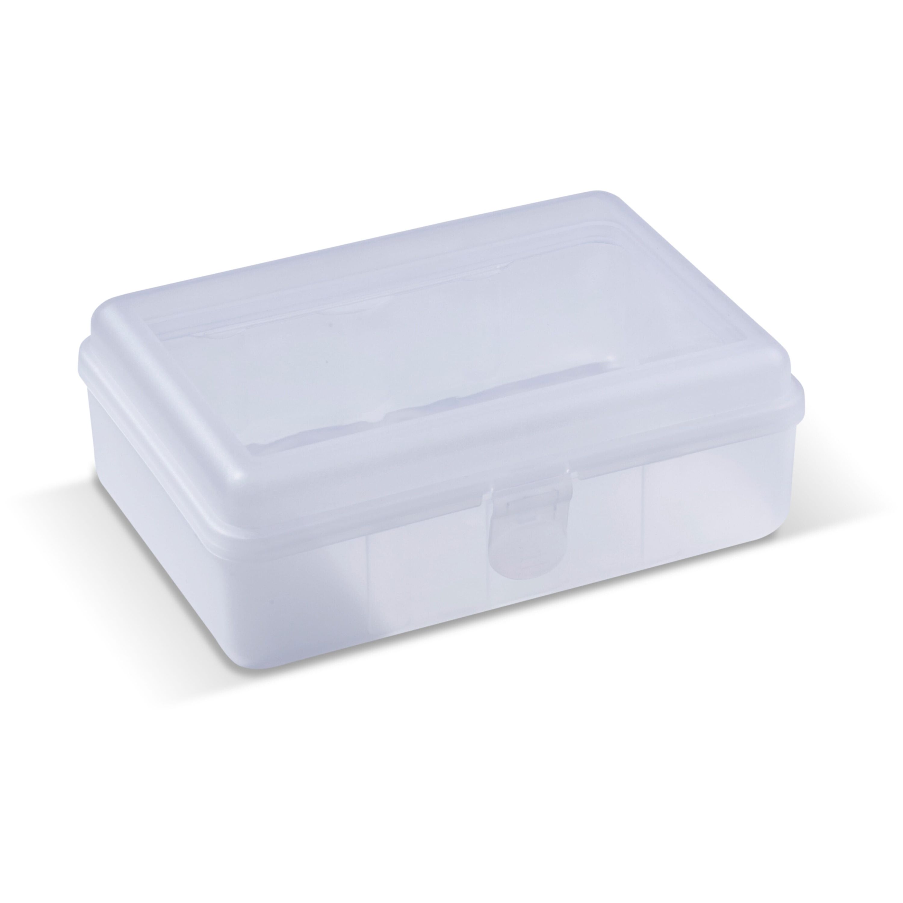 Brotdose Eins 950ml - transparent  -  weiss-706