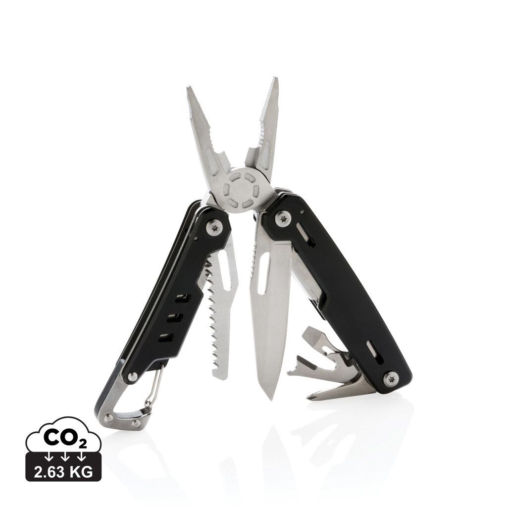 Solid Multitool mit Karabiner - schwarz-415