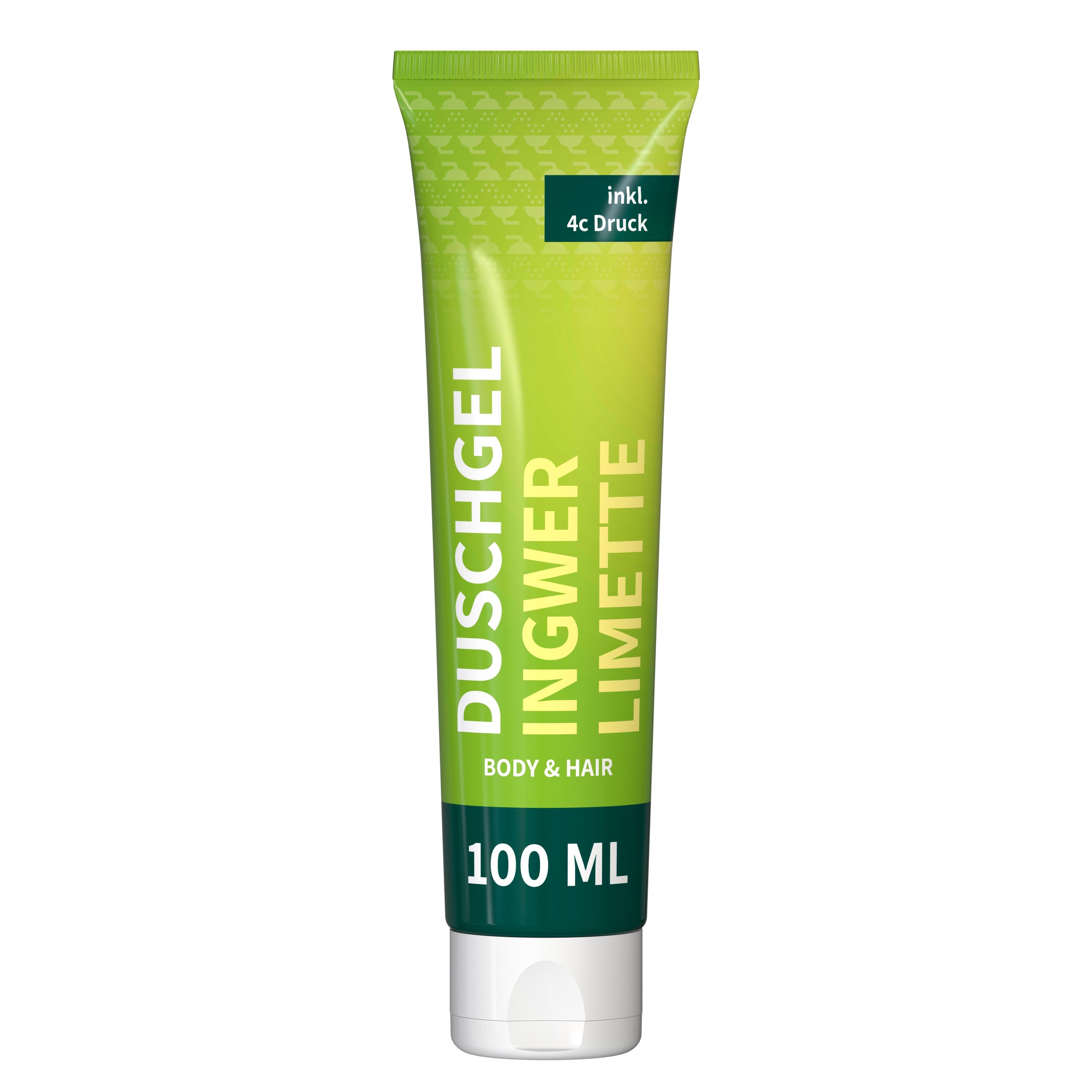 100 ml Tube Duschgel Ingwer-Limette FullbodyPrint-786