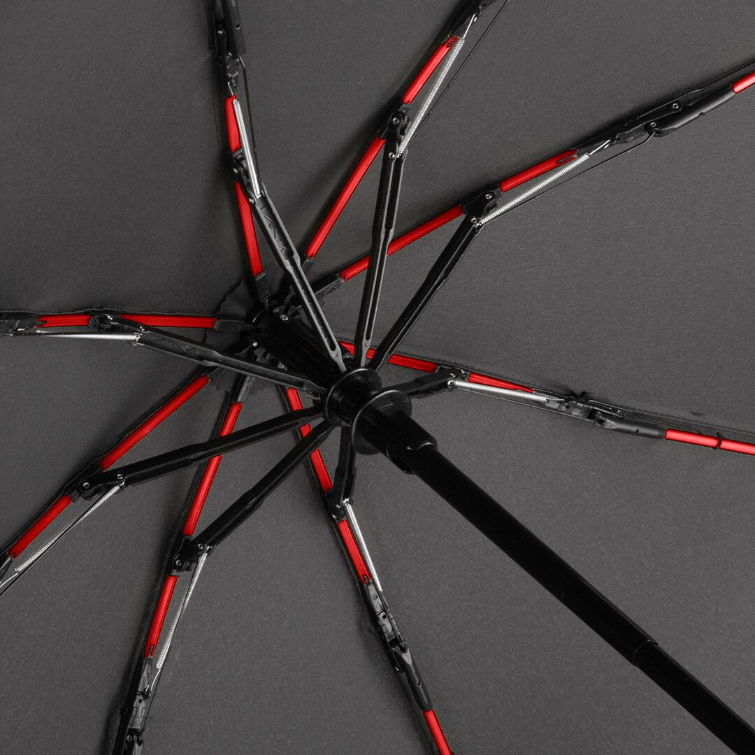 Taschenschirm FARE® AOC Mini Style Ø97 cm - schwarz - rot-474