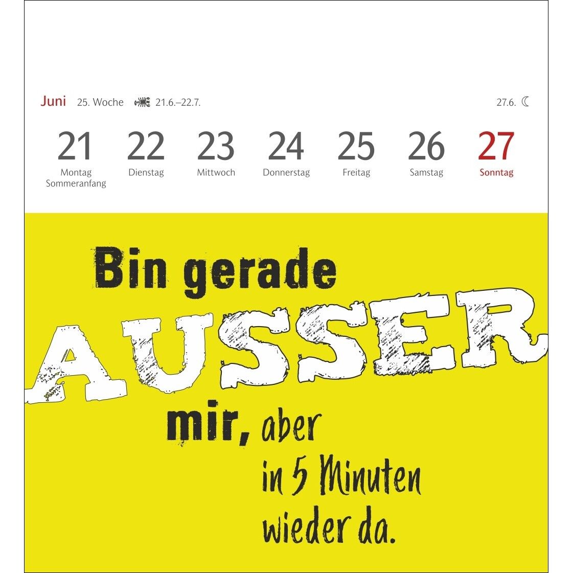 Typo-Sprüche-Kalender Postkartenkalender-991