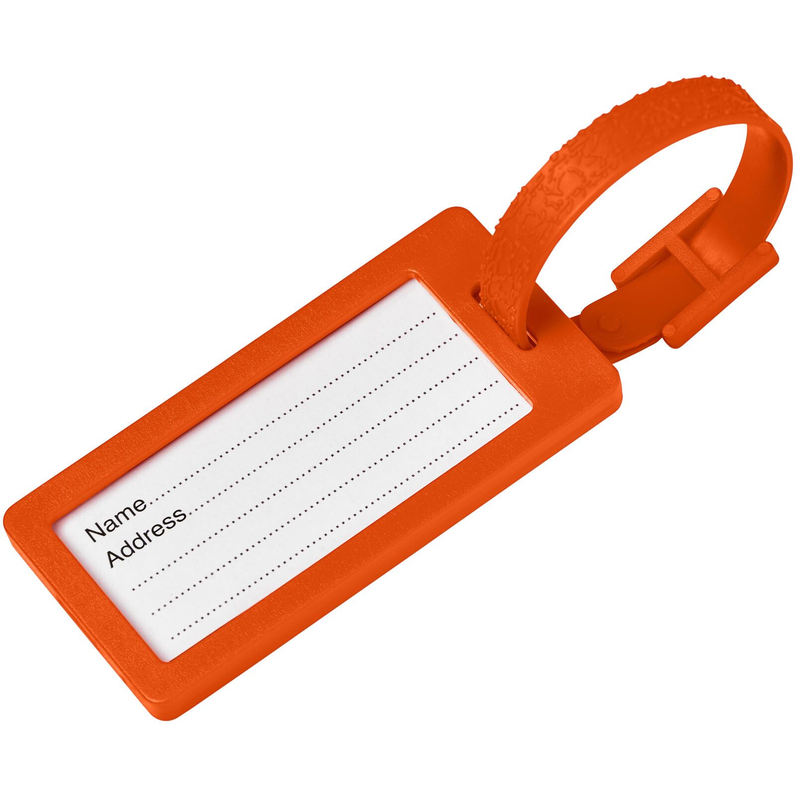 River Gepäckanhänger mit Fenster aus recyceltem Material - orange-291