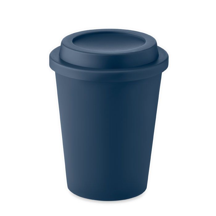 Doppelwandiger Becher PP 300ml SORA - marineblau-668