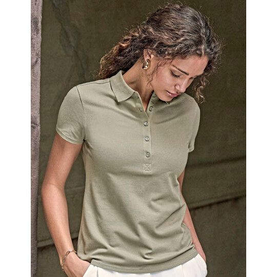 Women´s Luxury Stretch Polo - dark grey solid-921