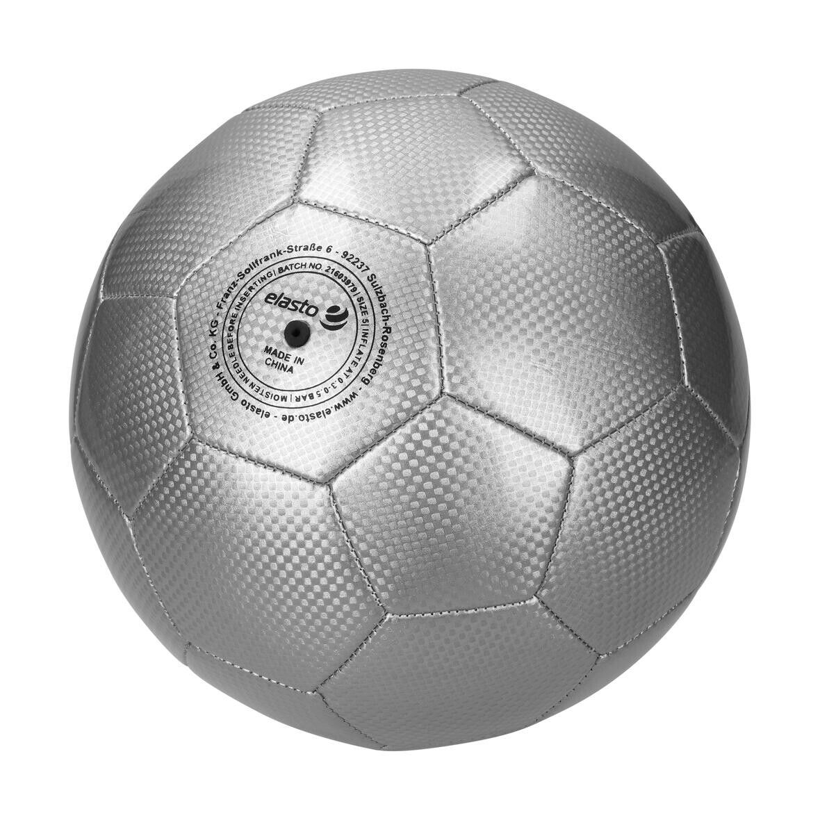 Fußball Carbon, groß - silber-962