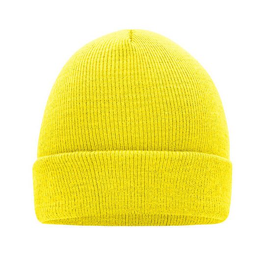 Knitted Cap - yellow-402