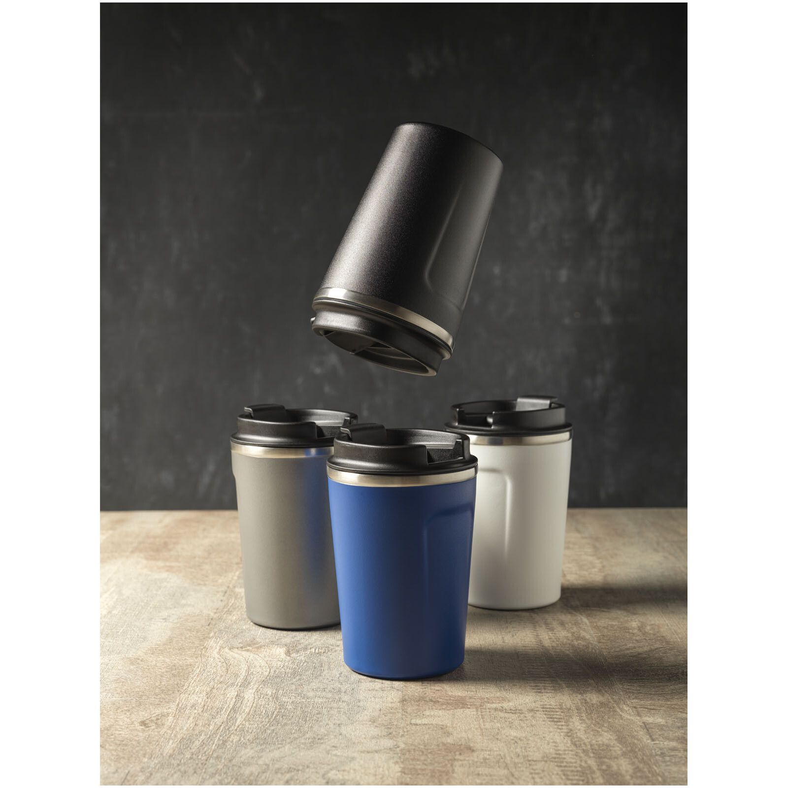 Thor 360 ml auslaufsicherer Kupfer-Vakuum Isolierbecher - grau-108