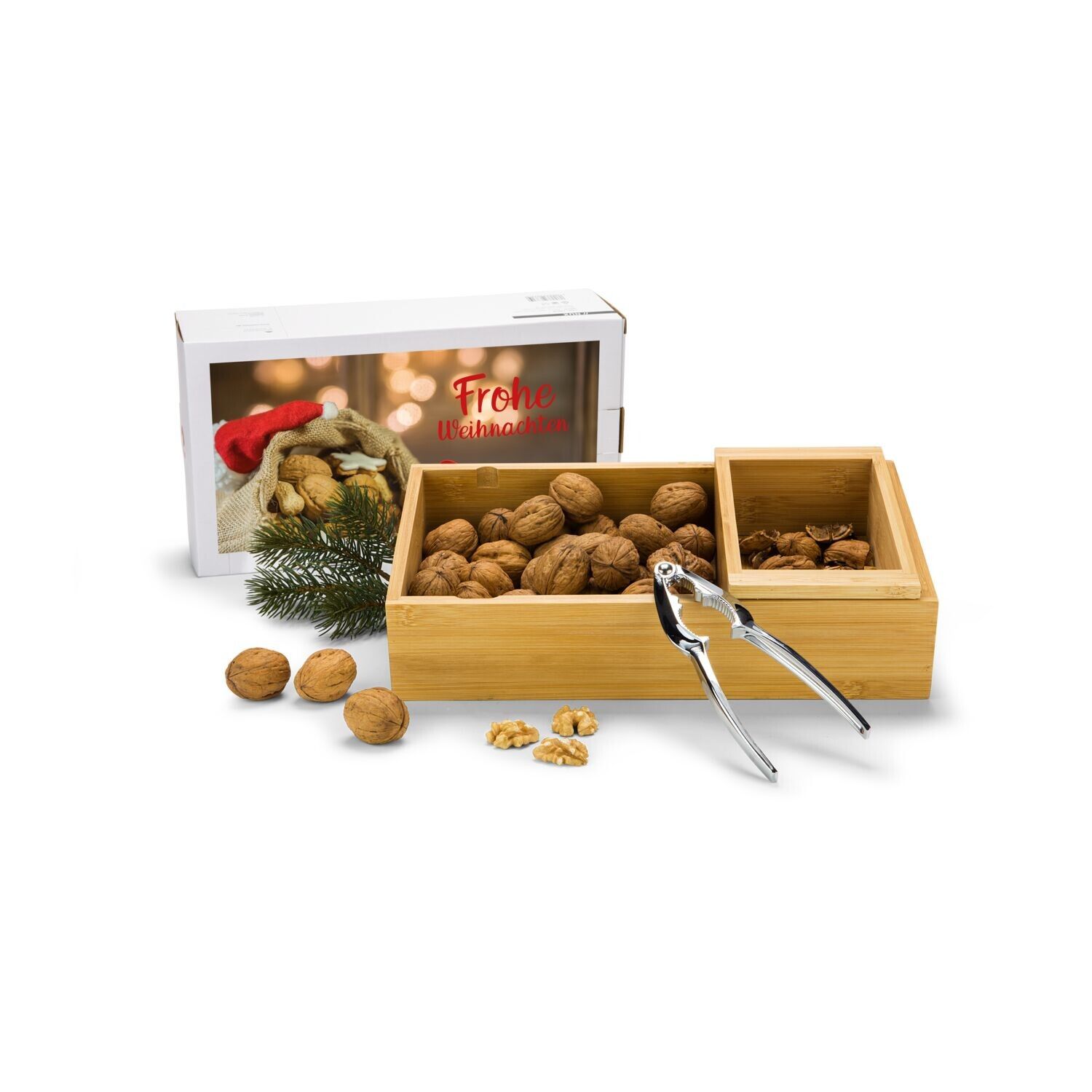 Geschenkset Nuss-Nux, Nussknacker-Set mit 400 g Nüssen-985