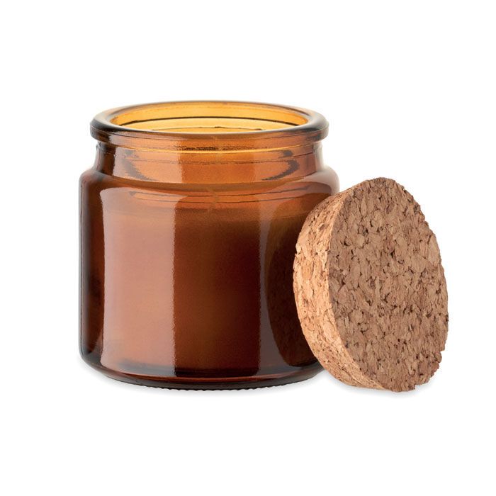 Kerze aus Pflanzenwachs 70g VALO - braun-482