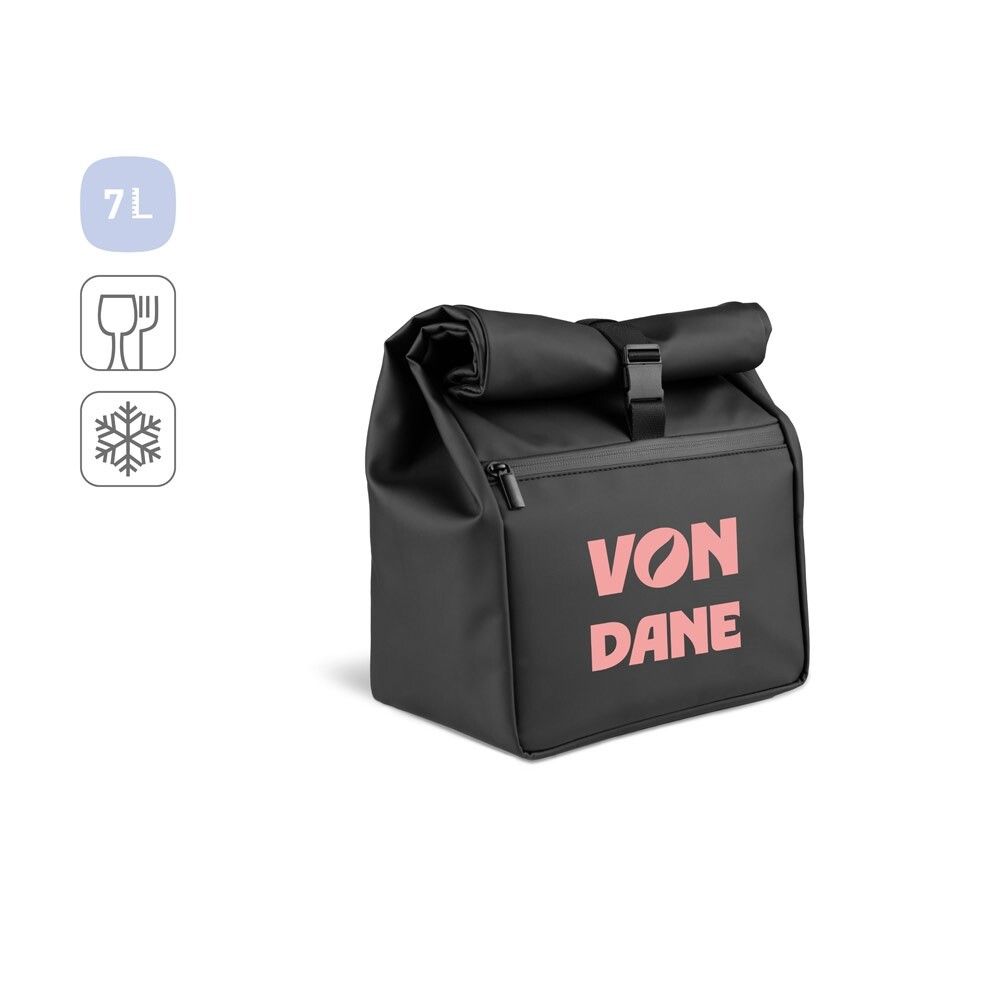 AZORES COOLER PU-Thermotasche mit Rollverschluss - schwarz-803