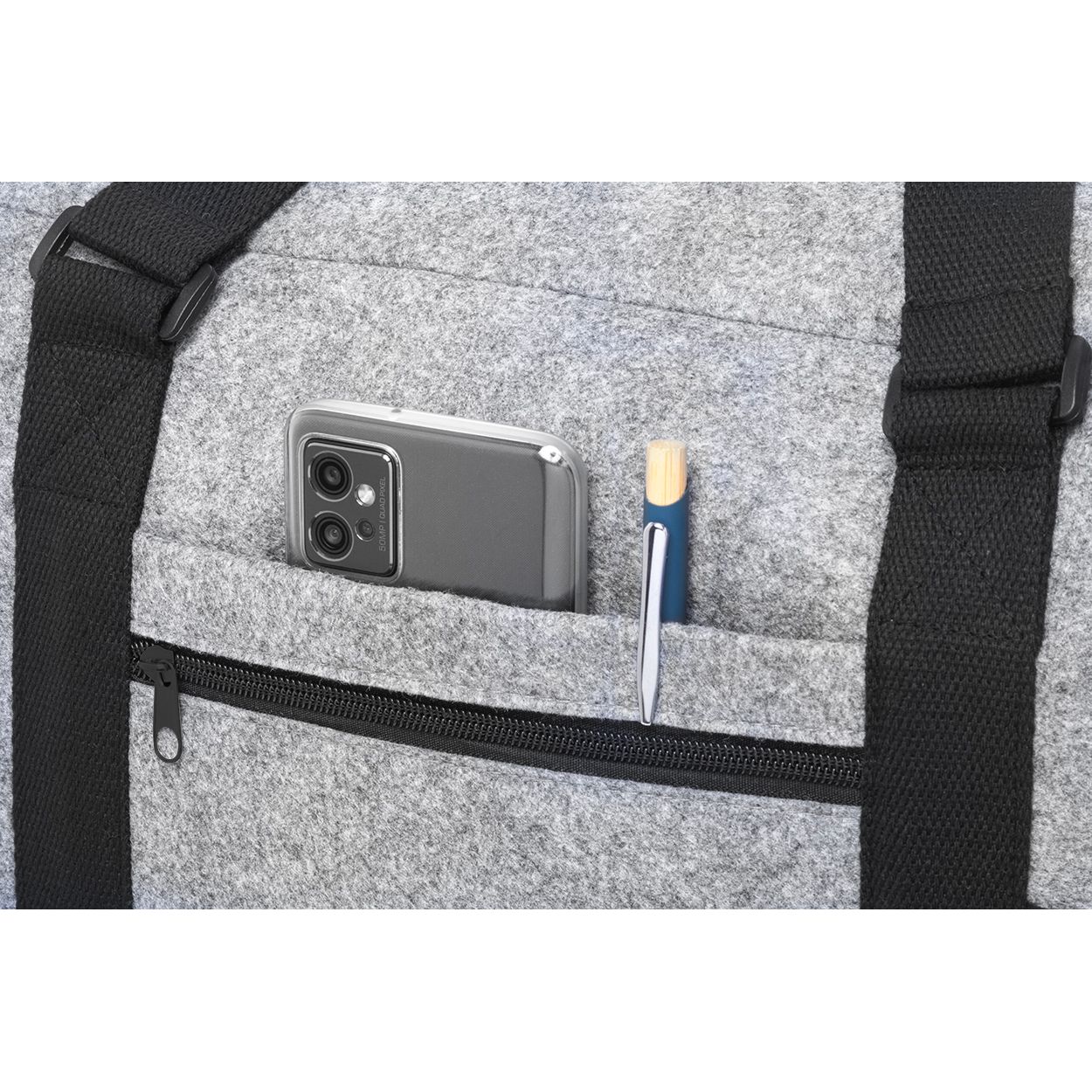 Refelt Travel RPET-Filz-Sporttasche - grau-361