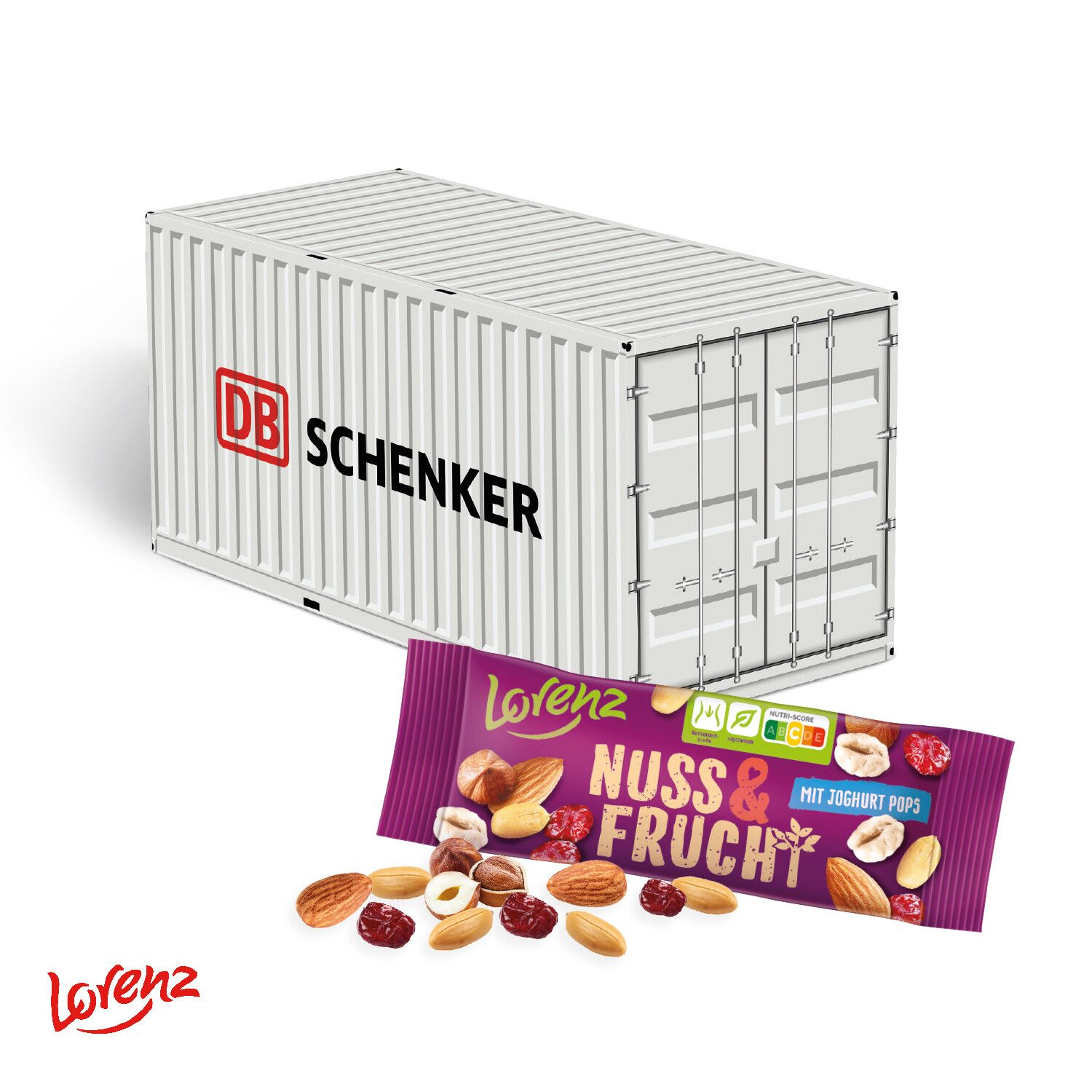 3D Präsent "Container" mit Lorenz Nuss & Frucht-977