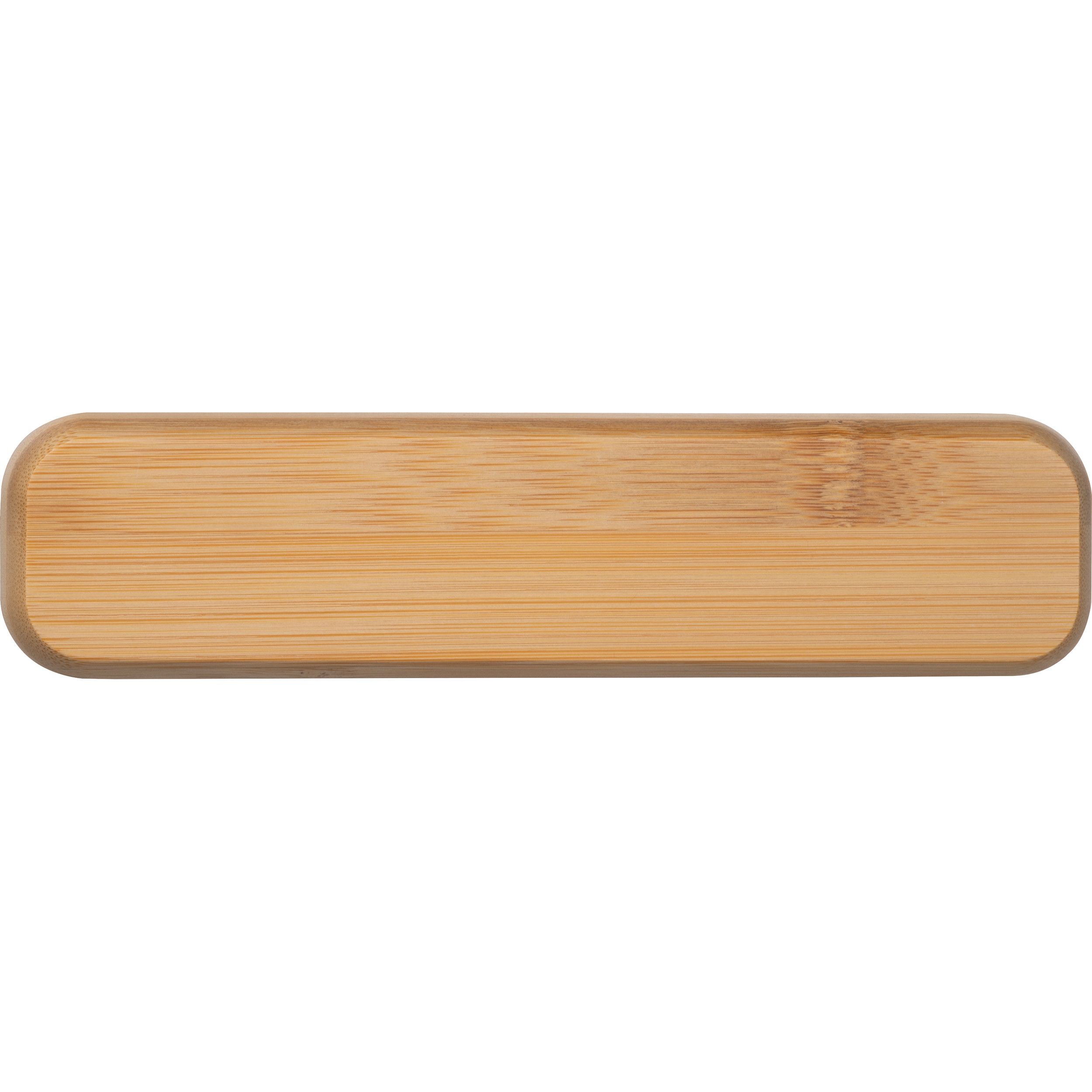 Bambus Drehkugelschreiber im Etui - beige-173