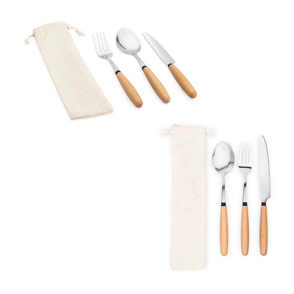 BOULUD 3-teiliges Set aus Akazienholz - natur-131