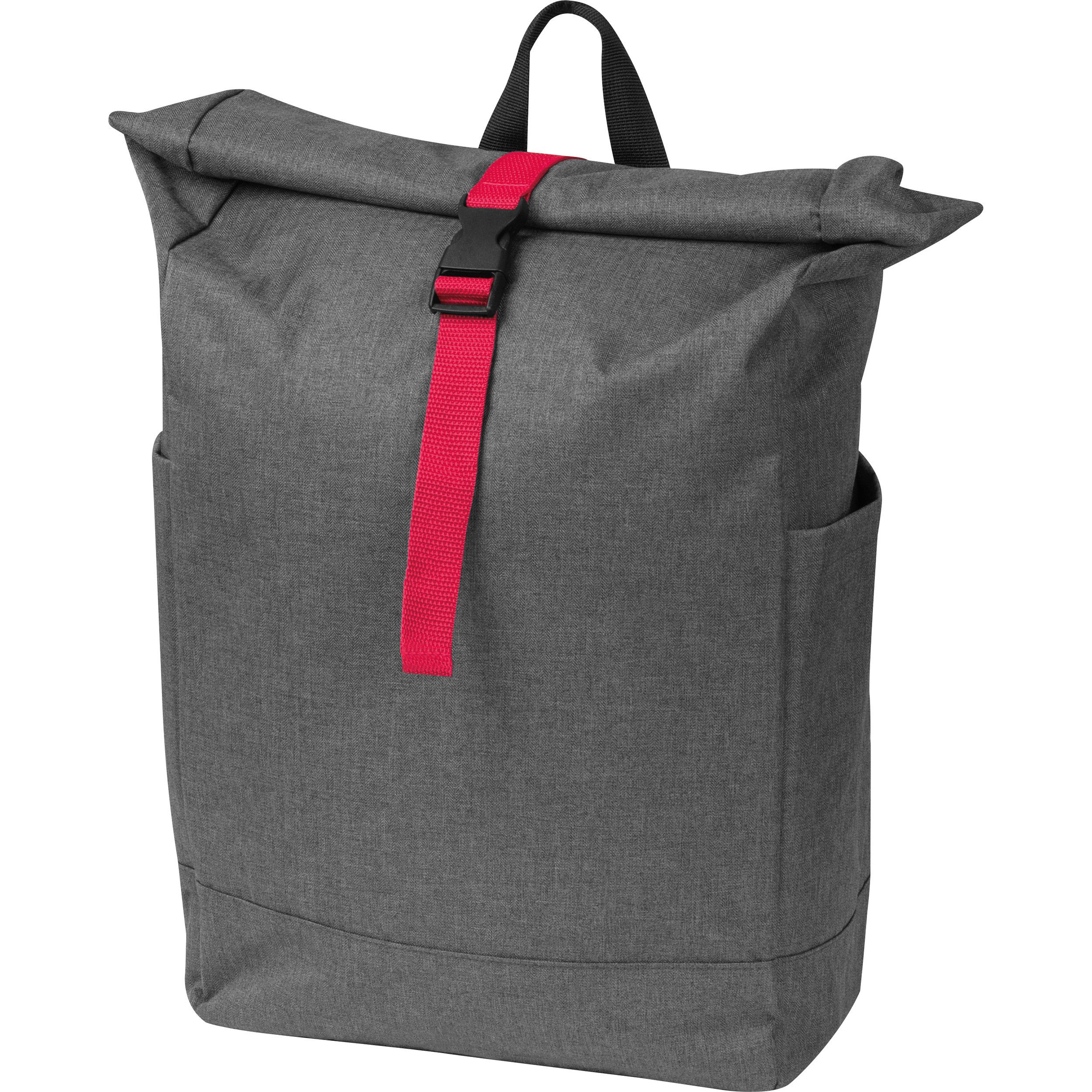 Rucksack mit farbigen Applikationen - rot-53