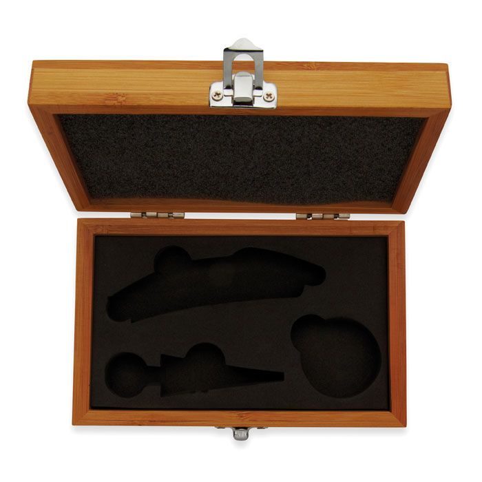 Wein-Set in Bambus-Box SONOMA - holz-725
