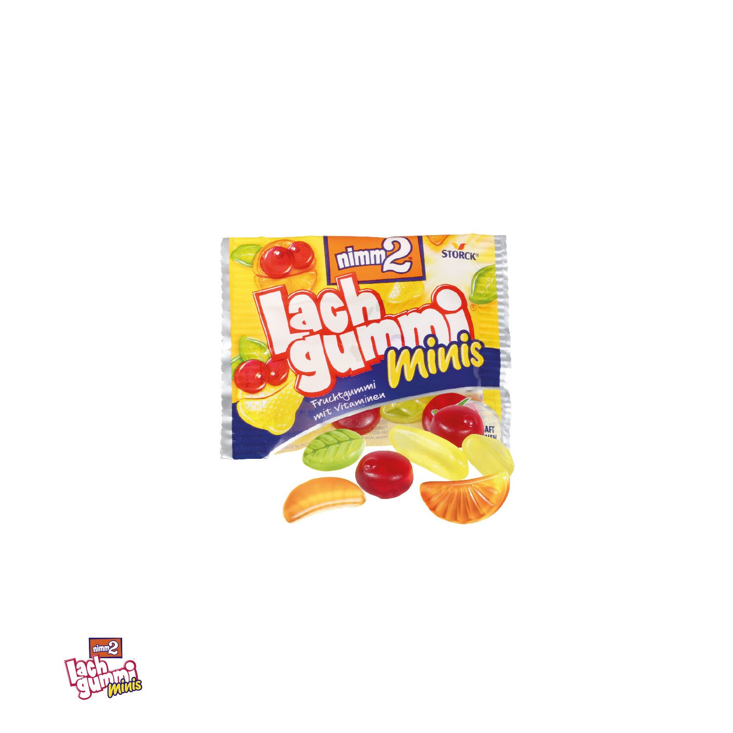 Werbe-Klappkarte mit nimm2 Lachgummi minis-299