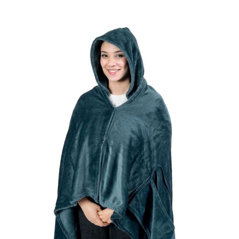 SNUGGY 3-in-1-Set aus Fleece-Gewebe (220 g/m²) ideal für Reisen - blau-183