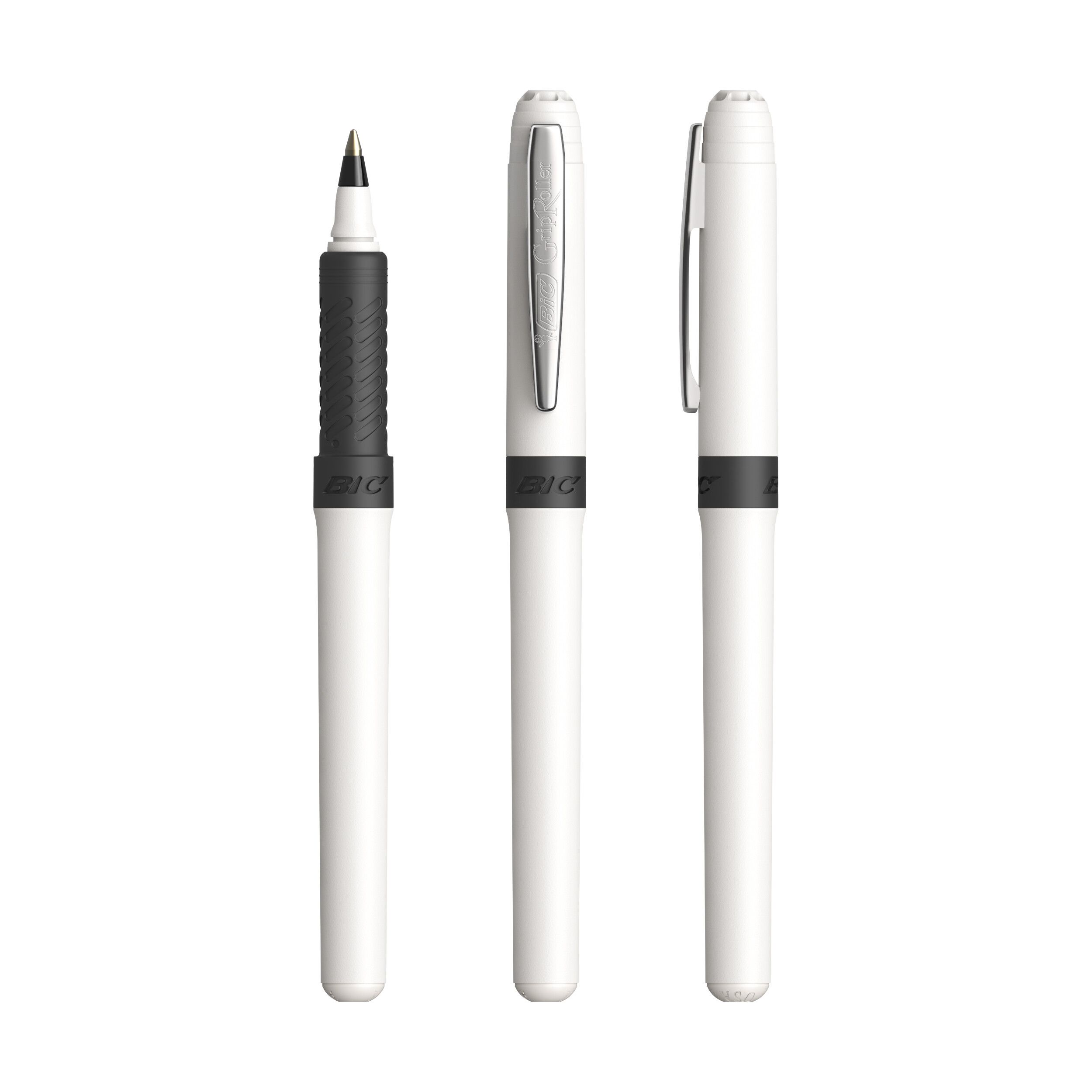 BIC® Grip Roller, Mine schwarz - weiß - chrom-807