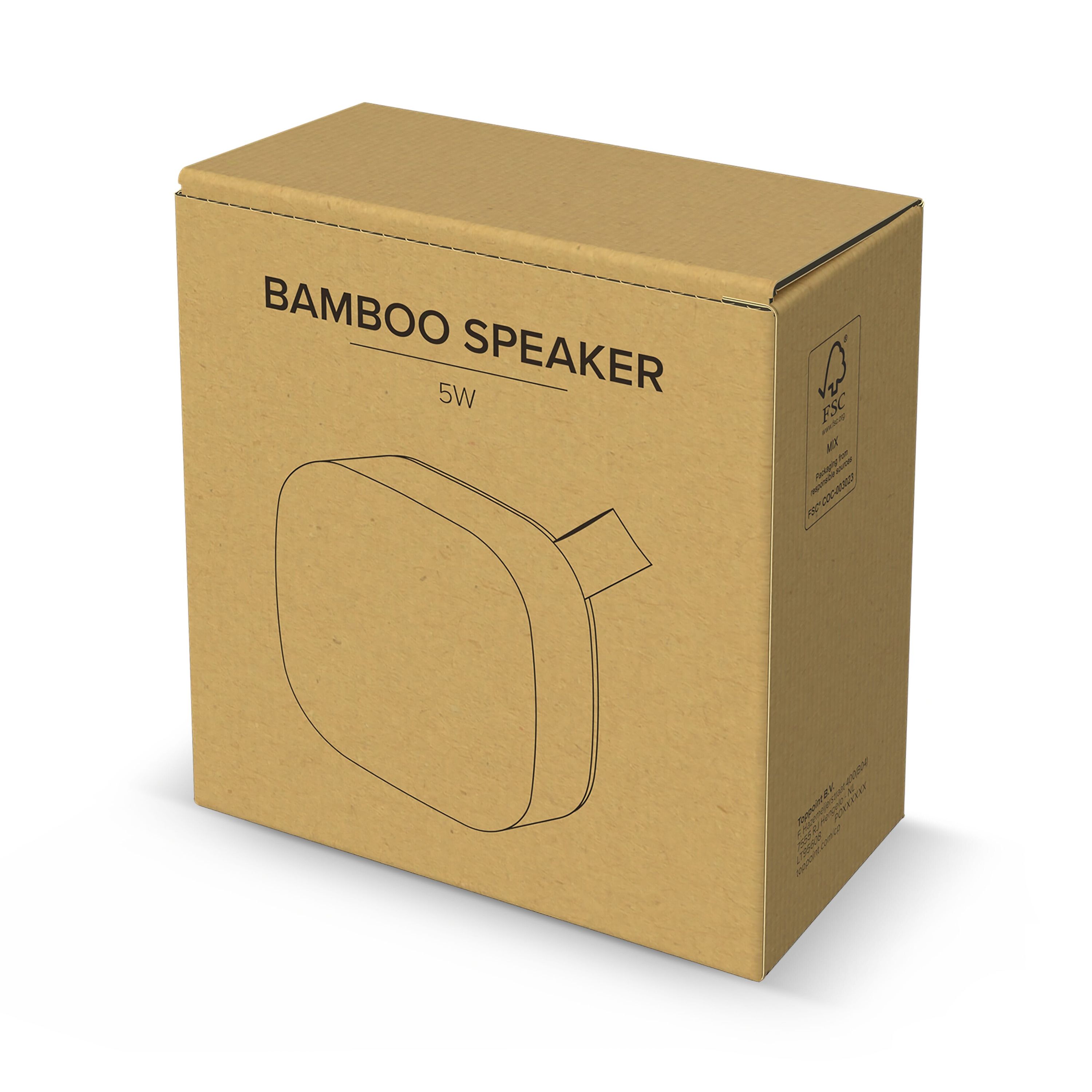 Bamboo Wireless Speaker 5W - natur-293