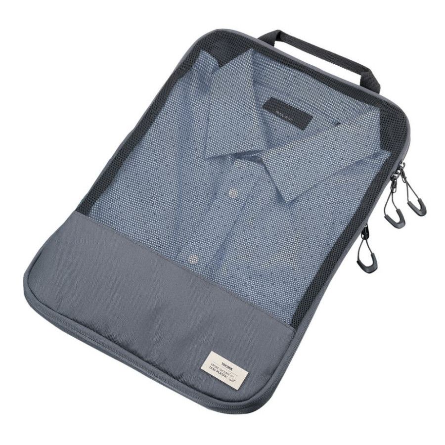 TROIKA Reise-Kompressionstasche BLUE CYCLE PACKING SHIRTS - dunkelgrau-869
