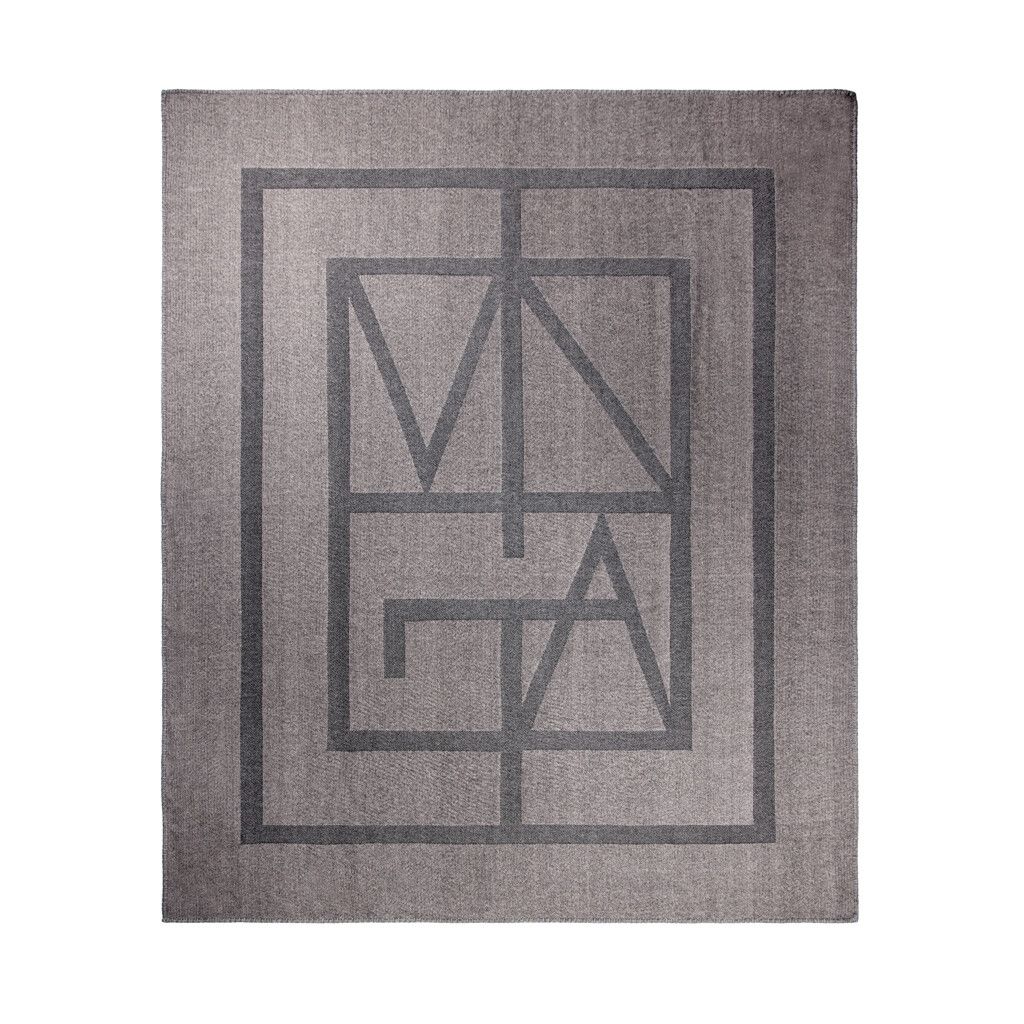 VINGA Monogram GRS Decke - grau-97