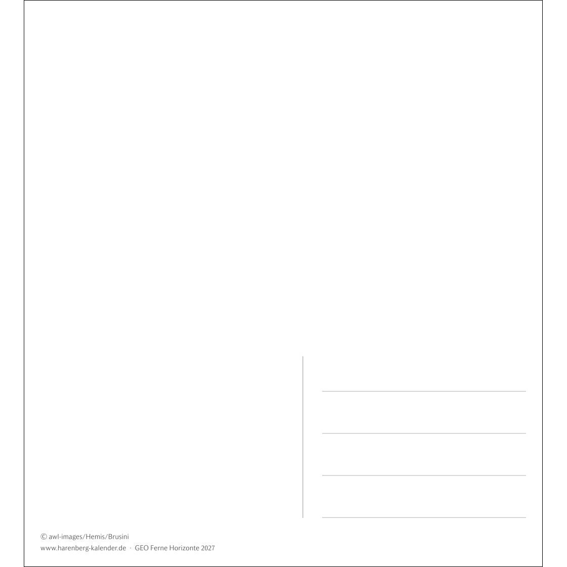 GEO Ferne Horizonte Postkartenkalender-369