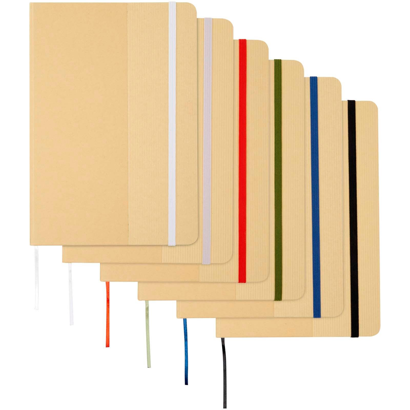 Nelida A5 Hardcover Notizbuch aus recyceltem Karton - rot-228
